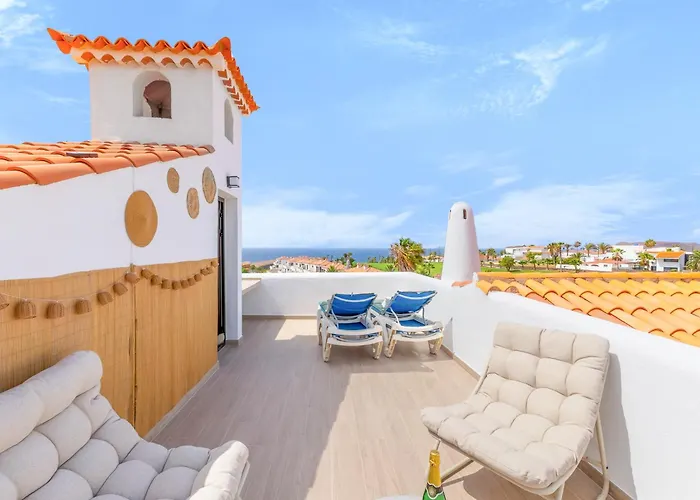 Lägenhet Luxury House With 3 Bedrooms And Ocean And Mountain Views San Miguel de Abona